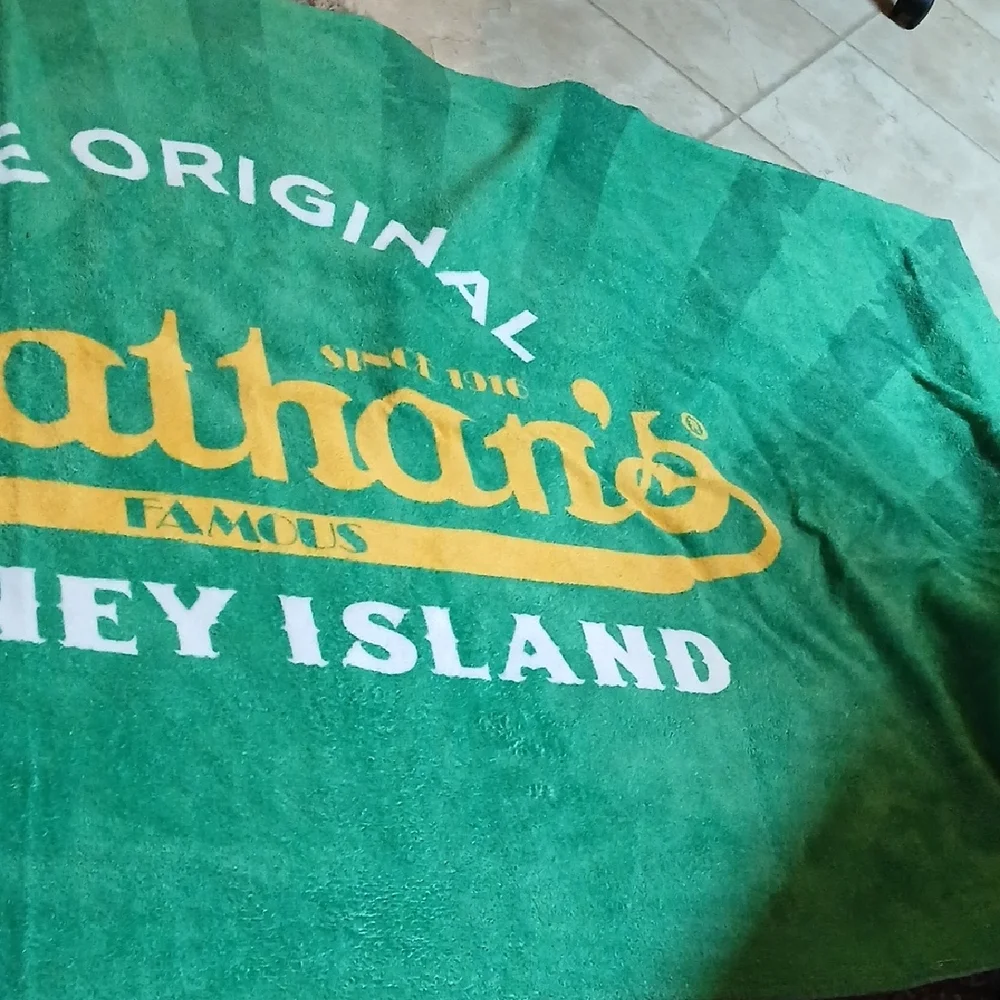 Green and Yellow Beach Towel